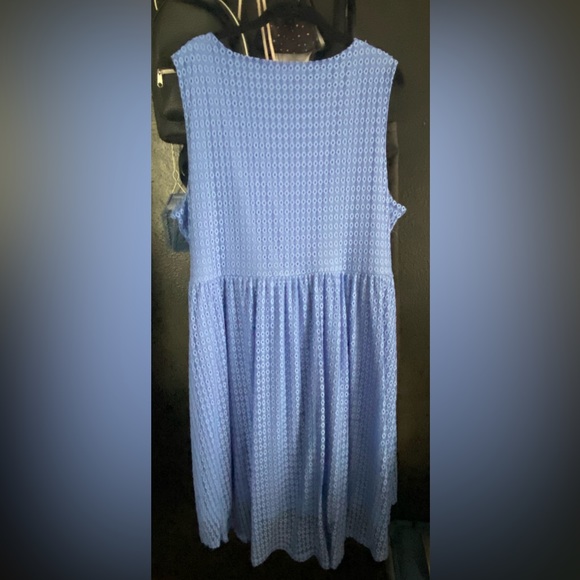 Blue Plus Size Dress - Picture 3 of 3